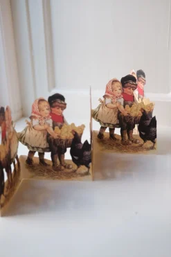 Påskepynt • Papirguirlande • Børn med Kyllinger