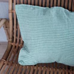 Pudevår • Hør • 50x70 • Grøn Strib