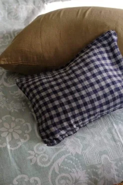 Pudevår • Hør • 30x40 • Hør Blå Gingham