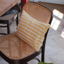 Pudevår • Hør • 30x40 • Hvid og Gul Strib