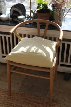 Pudevår • Hør • 50x50 • Lysegul