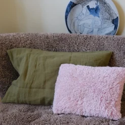 Pudevår • Hør • 50x70 • Mousse Vert • Mosgrøn