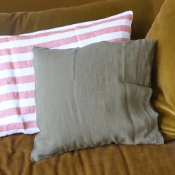 Pudevår • Hør • 50x50 • Vert Mousse • Mosgrøn