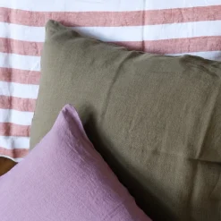 Pudevår • Hør • 50x50 • Vert Mousse • Mosgrøn