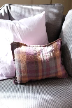 Pudevår • Hør • 30x40 cm • Ecossais Bourgogne