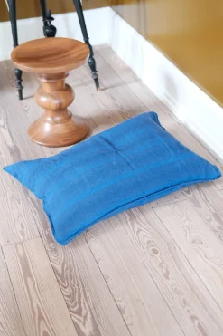 Pudevår • Hør • 50x70 cm • Rayure Indigo