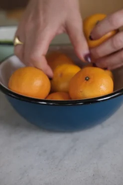 Serveringsskål • Emalje • Petroleum