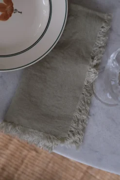 Serviet • Hør • Fenouil • Fennikel med frynser