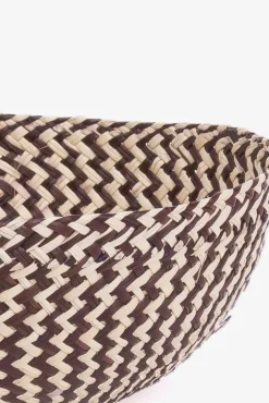 Skål • Palmeblade • Iraca • Brun • Mellem