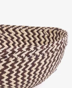 Skål • Palmeblade • Iraca • Brun • Stor