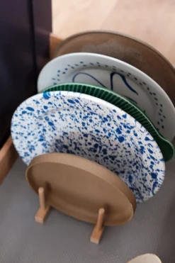 Tallerken • Emalje • Splatter blå • UDGÅR