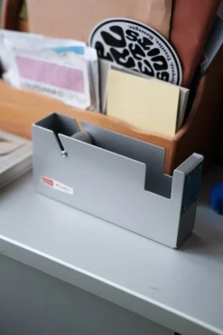 Tapedispenser • Sølv • Stor