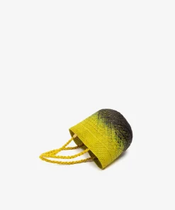 Taske • Palmeblade • Gul & Sort • Lille