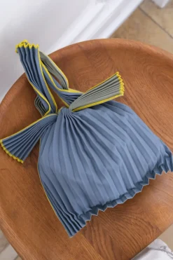 Taske • Plisseret • Bio nedbrydelig • Mini • Grå & Grøn