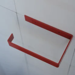 Toiletrulleholder • Metal • Rød