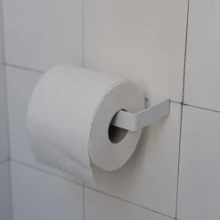 Toiletrulleholder • Metal • Hvid