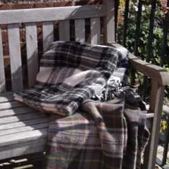 Tweedmill Uldtæppe • Grey Dress Stewart