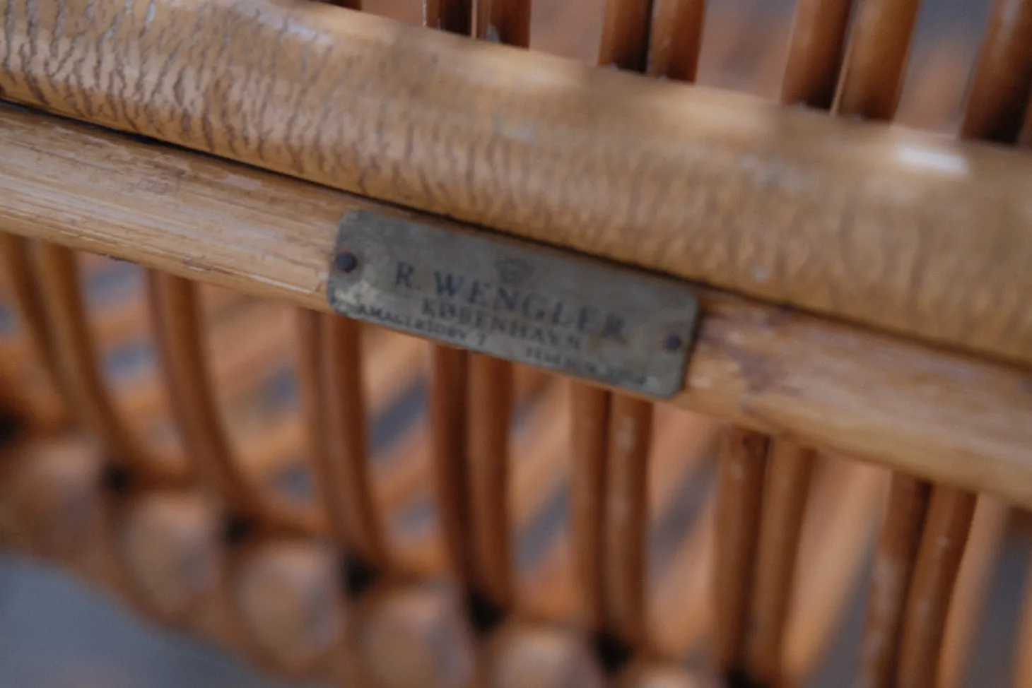 Vintage • Bambusstol • R. Wengler