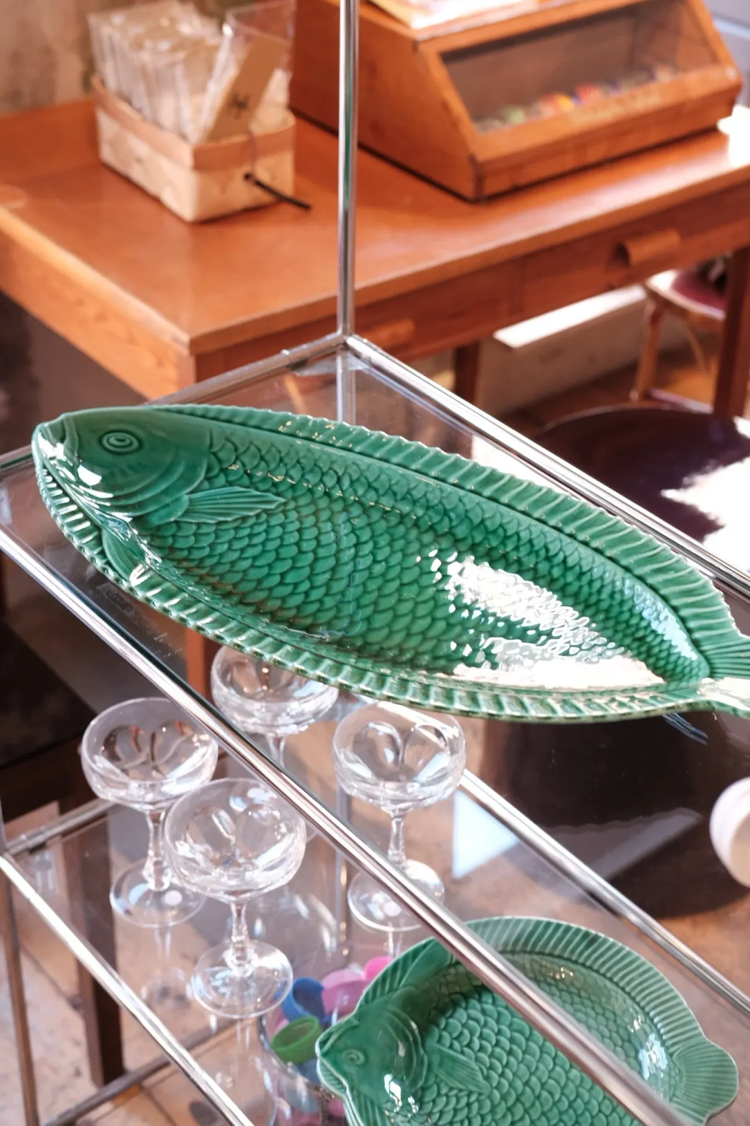 Vintage • Fad • Sarreguemines Fajence • Fisk