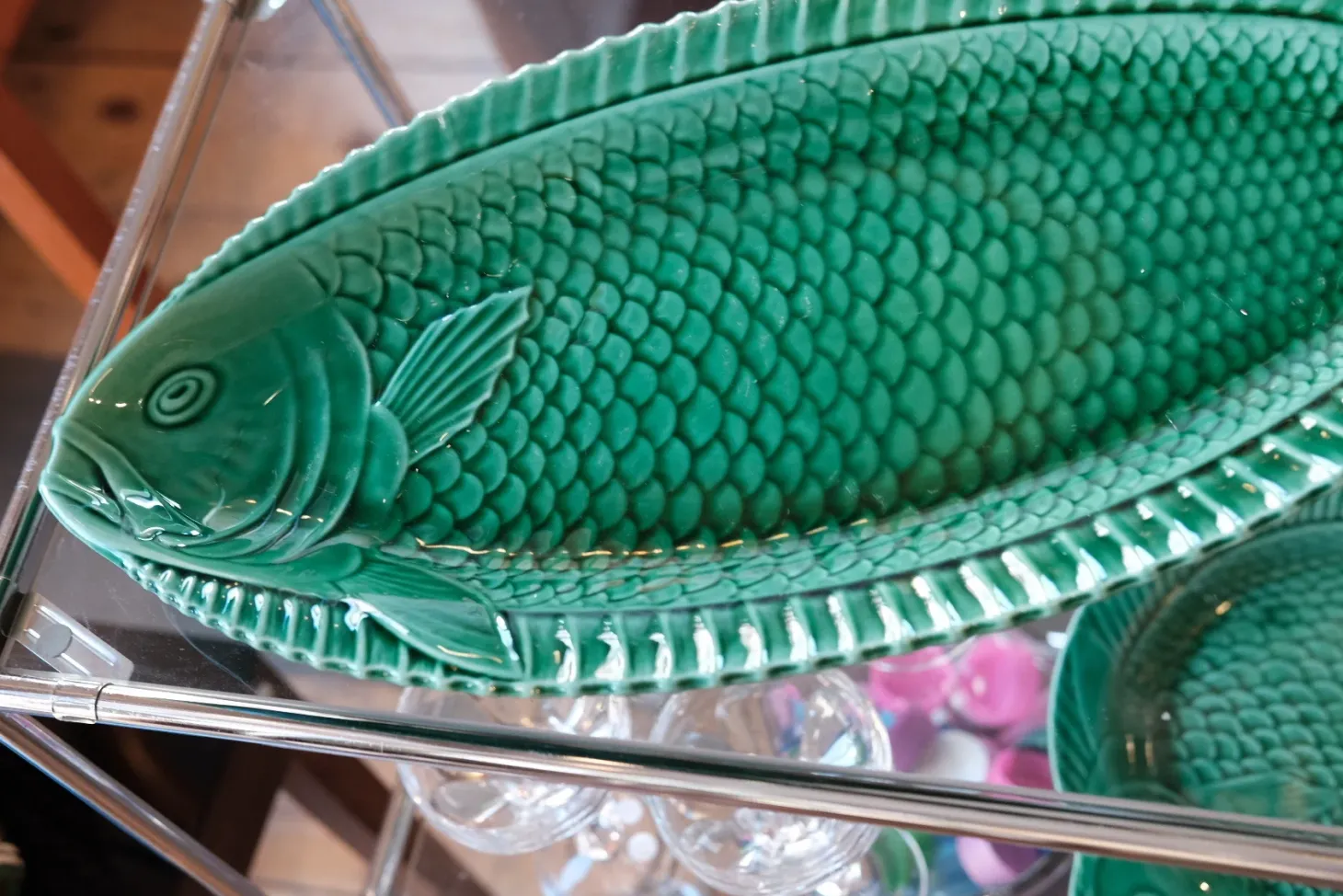 Vintage • Fad • Sarreguemines Fajence • Fisk