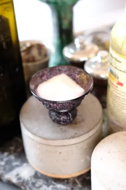 Vintage • Glas med fod • Sake • Saltkar