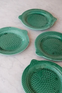 Vintage • Tallerken • Sarreguemines Fajence • Fisk