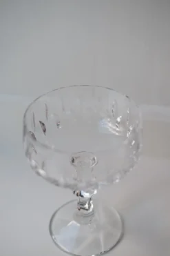 Vintage Champagneskål • Glas • 13 cm