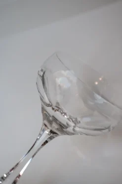 Vintage Champagneskål • Glas • 15 cm