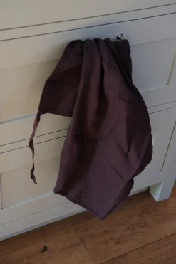 Viskestykke • Hør • Mini Forklæde • Mørkebrun